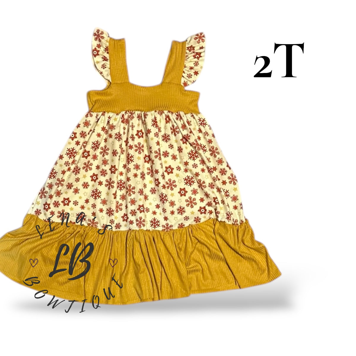 2T Ivy Dress-Snowflake
