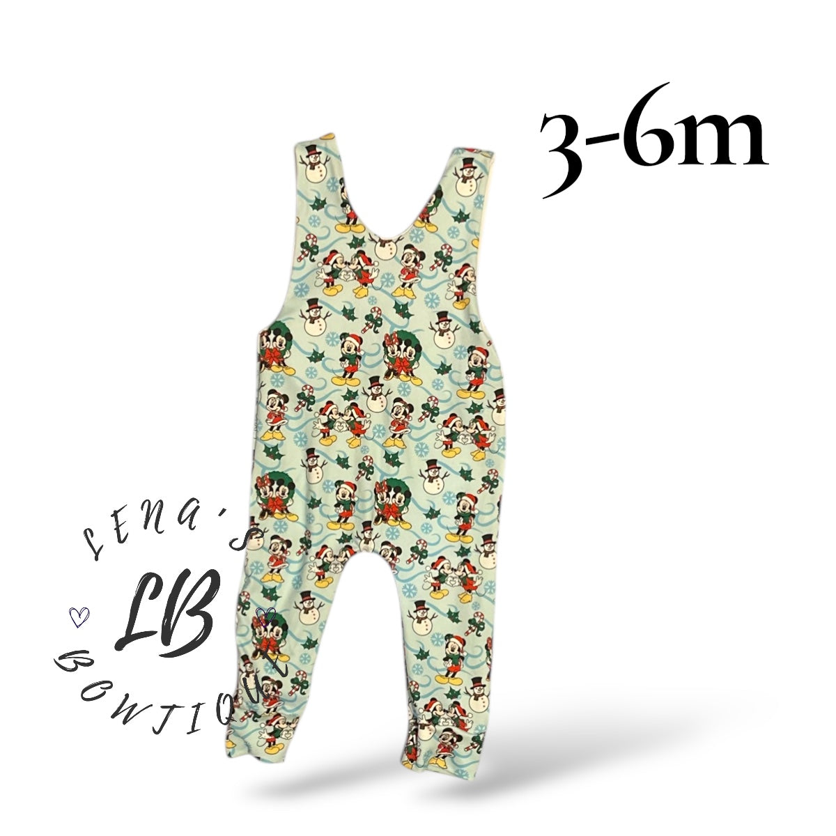 3-6m Tank Romper-Mickey