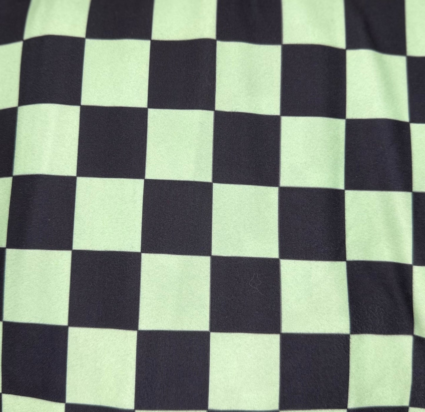 Mint Black Checker