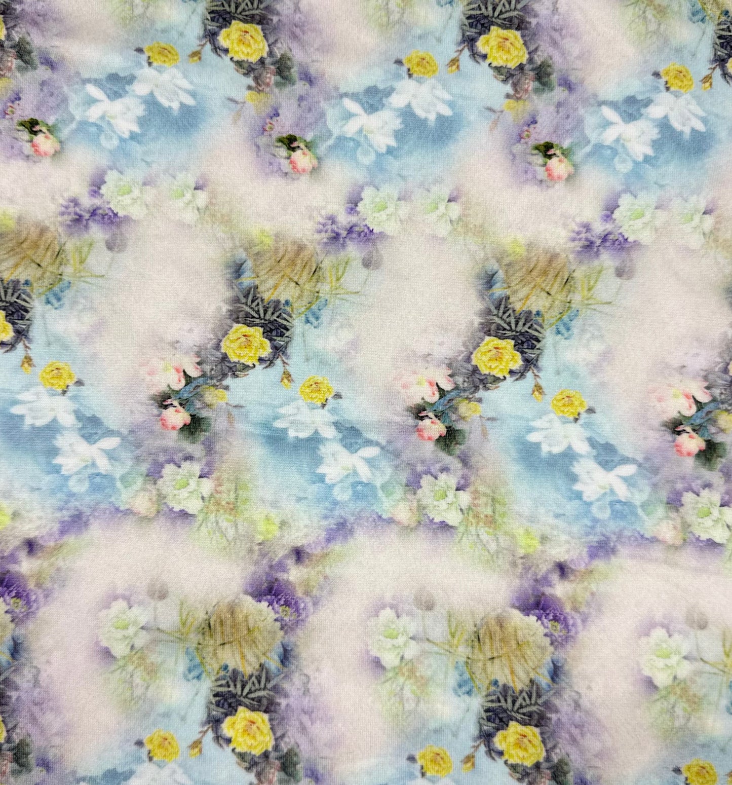 Purple-Baby Blue Floral-F3