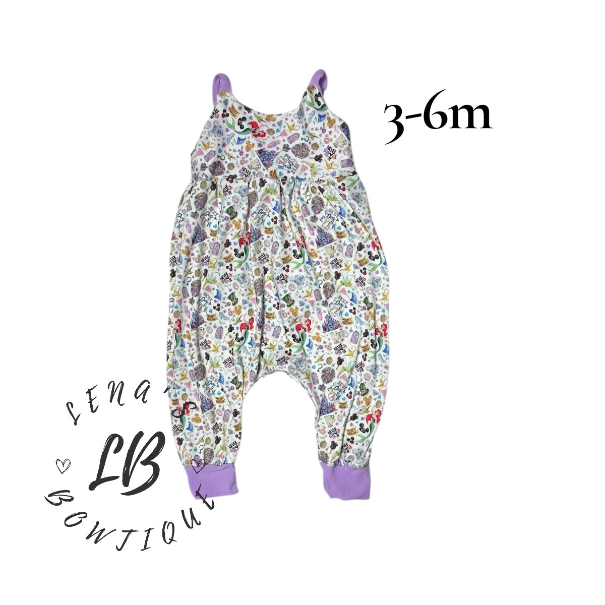 3-6m Strappy Romper-Best Day