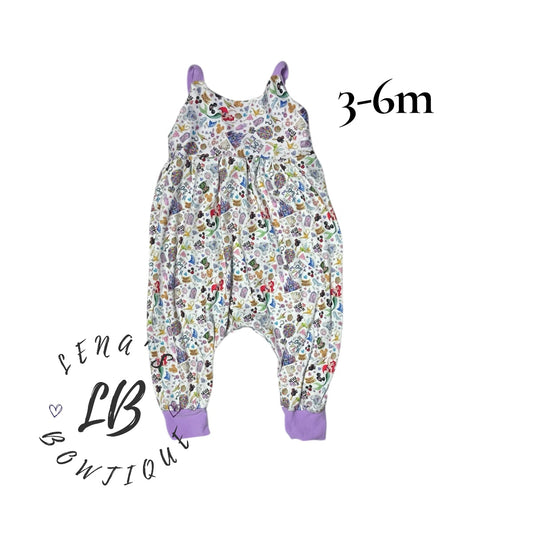 3-6m Strappy Romper-Best Day