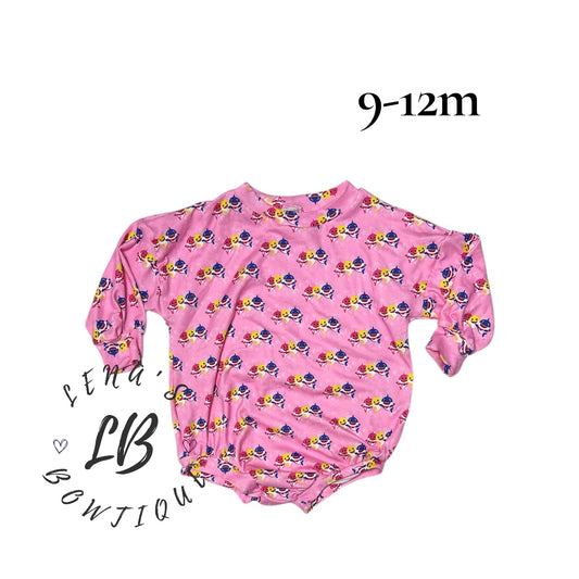 9-12m Sweater Romper-Baby Shark