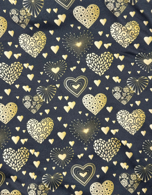 J1-Black Gold Hearts