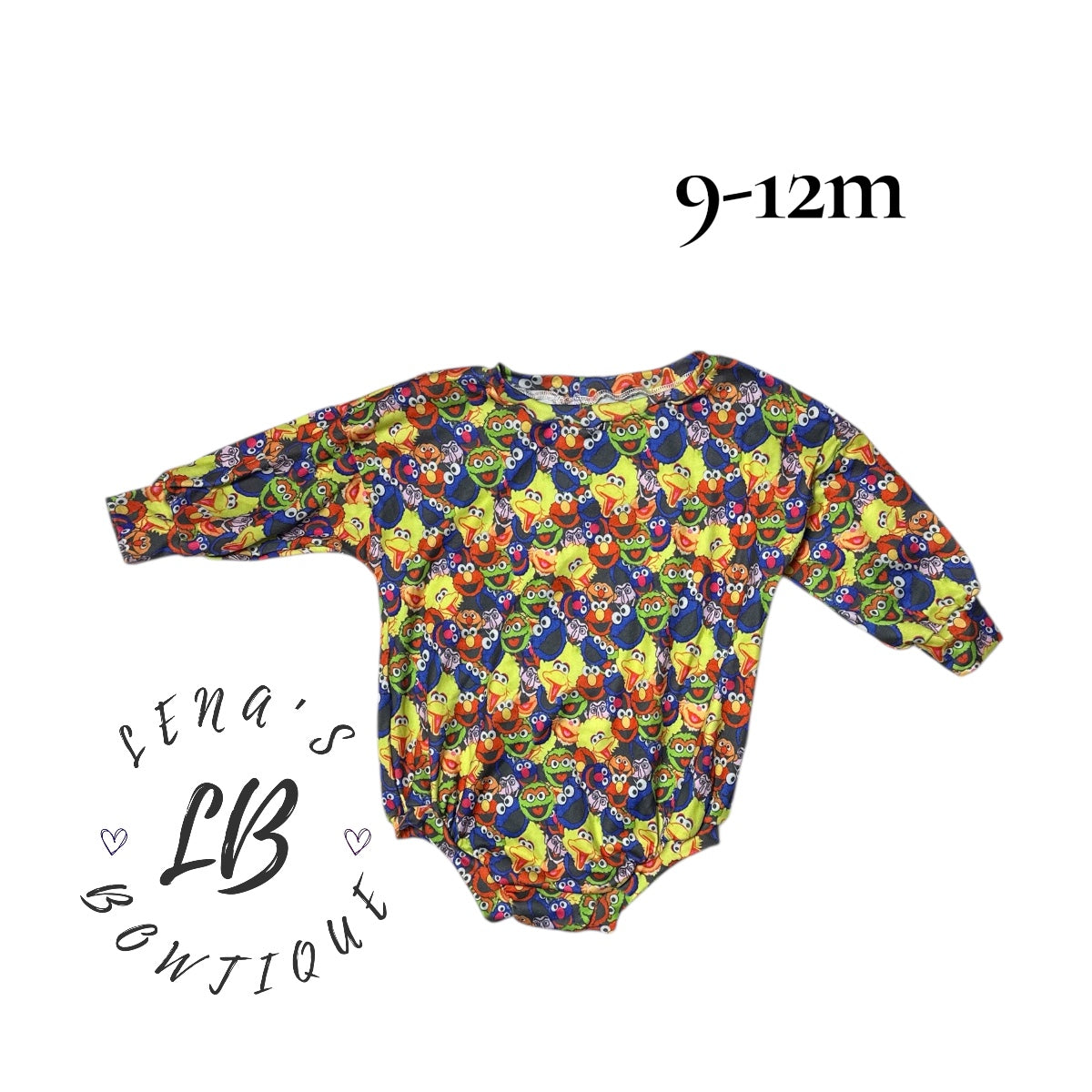 9-12m Sweater Romper-Sesame