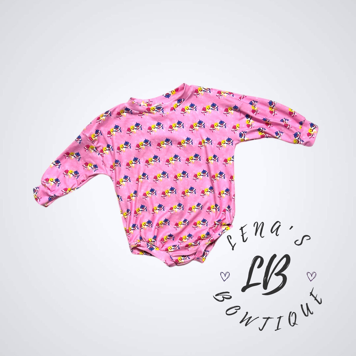 9-12m Sweater Romper-Baby Shark