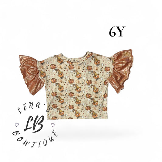 6y Ruffle Tee- Fall