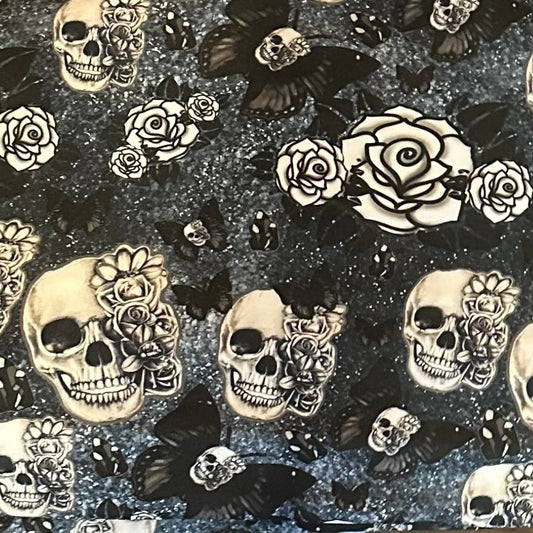 Black Rose Skull-B2