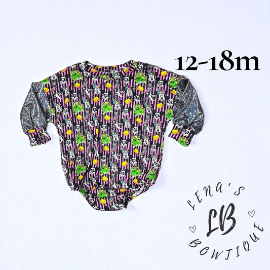 12-18m Sweater Romper-Mickey Halloween