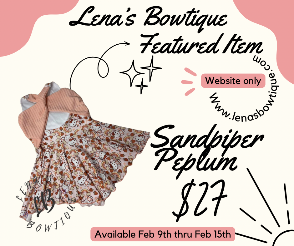 Featured Item Sandpiper Peplum