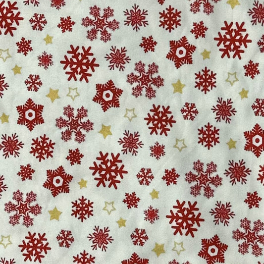 Red Gold Snowflake Christmas