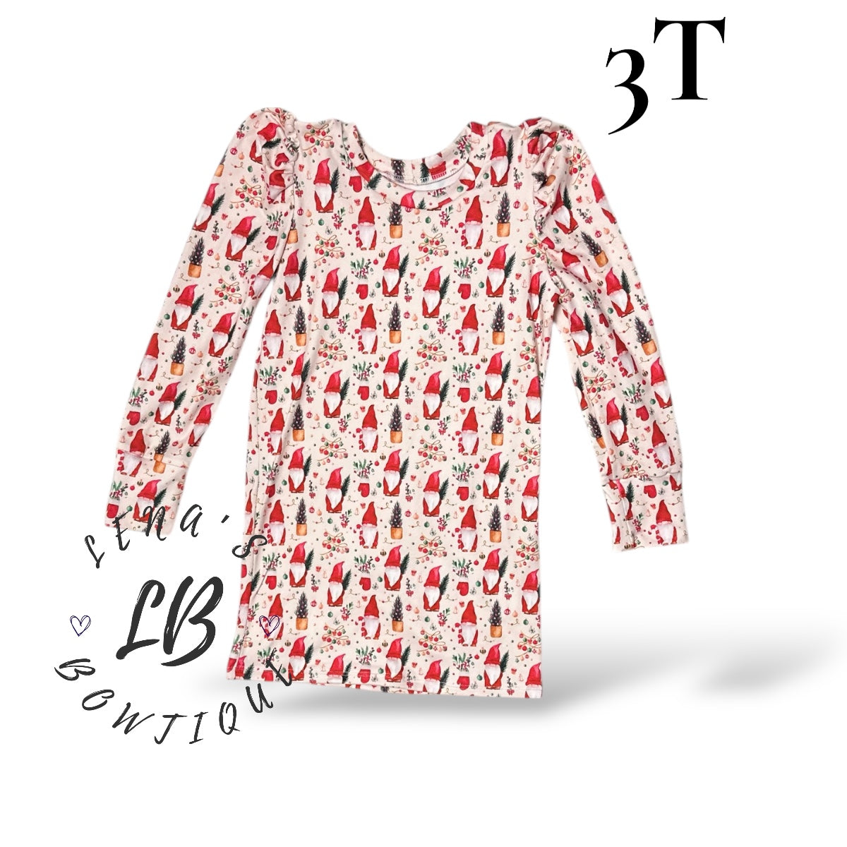 3T Blythe Dress-Red Gnome