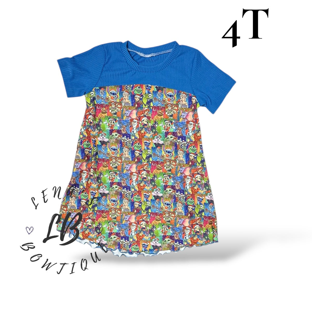 4T Dogwood Dress-Multi Christmas