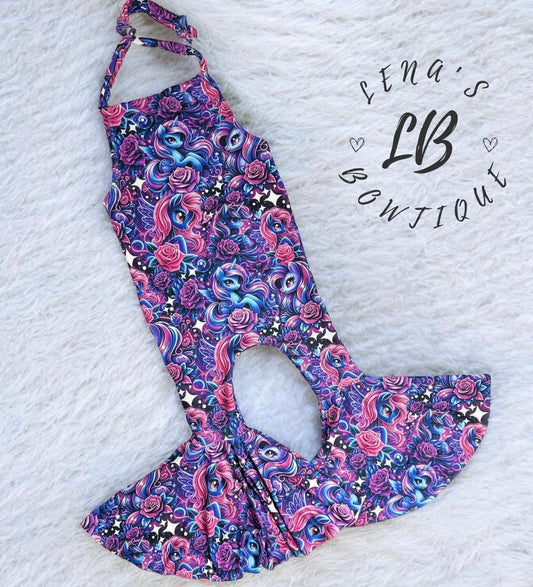 Halter Bell Pant Romper