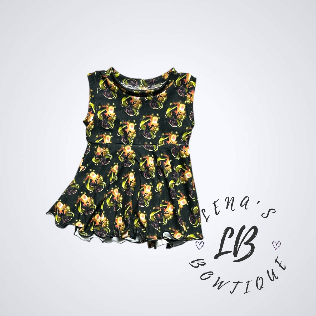 9-12m Tank Peplum-Rapunzel