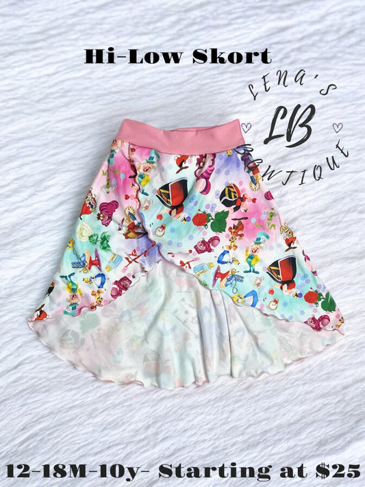 Hi-Low Skort